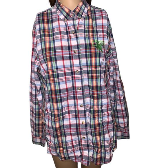 Crazy Cowgirl Plaid Button-Down Shirt Multicolor Western Style Size M - Picture 6 of 10
